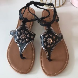 NWT Pierre Dumas Sandals (jack Rogers dupe)